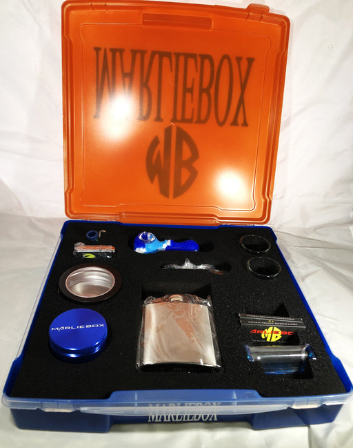 MARLIE BOX UPSCALE HERBAL ACCESSORY KITS MB PK LG Orange and Blue Herbal Kit