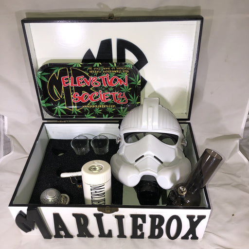 MARLIEBOX GAS MASK KIT MB Black and White Special Edition Gas Mask Kit